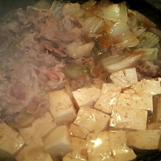 白菜染みる～肉豆腐
